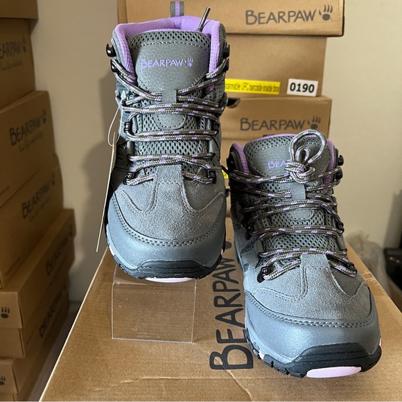 Bearpaw Corsica Grey Purple Hiking Boot - Picture 4 of 5